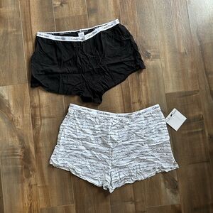 2 pairs of Calvin Klein sleep shorts size L